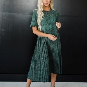 Hunter green Fehrnvi Milly dress